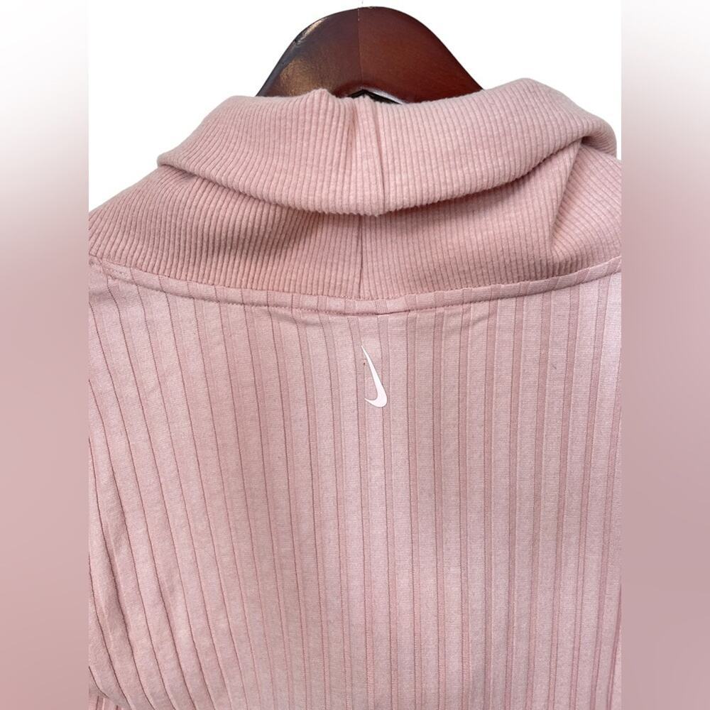 NIKE NWT Yoga Luxe Ribbed Long-sleeve Women's Pink Sweater Size Small $80 MSRP - Picture 12 of 14